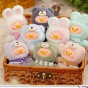Teddy Lulu-Lulu the Piggy Stuffed Animal - White and Blue Blind Box Unopened